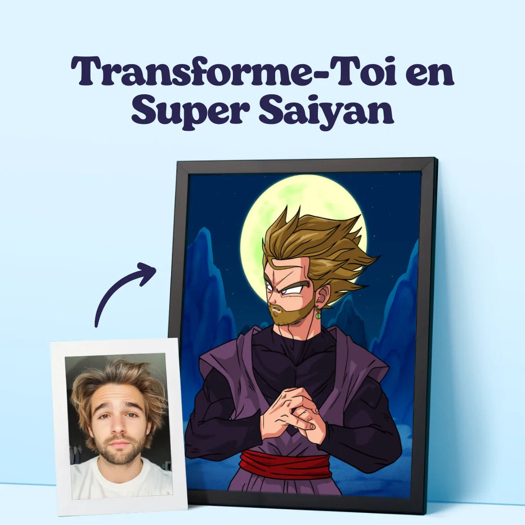 cadre dragon ball z personnalisé