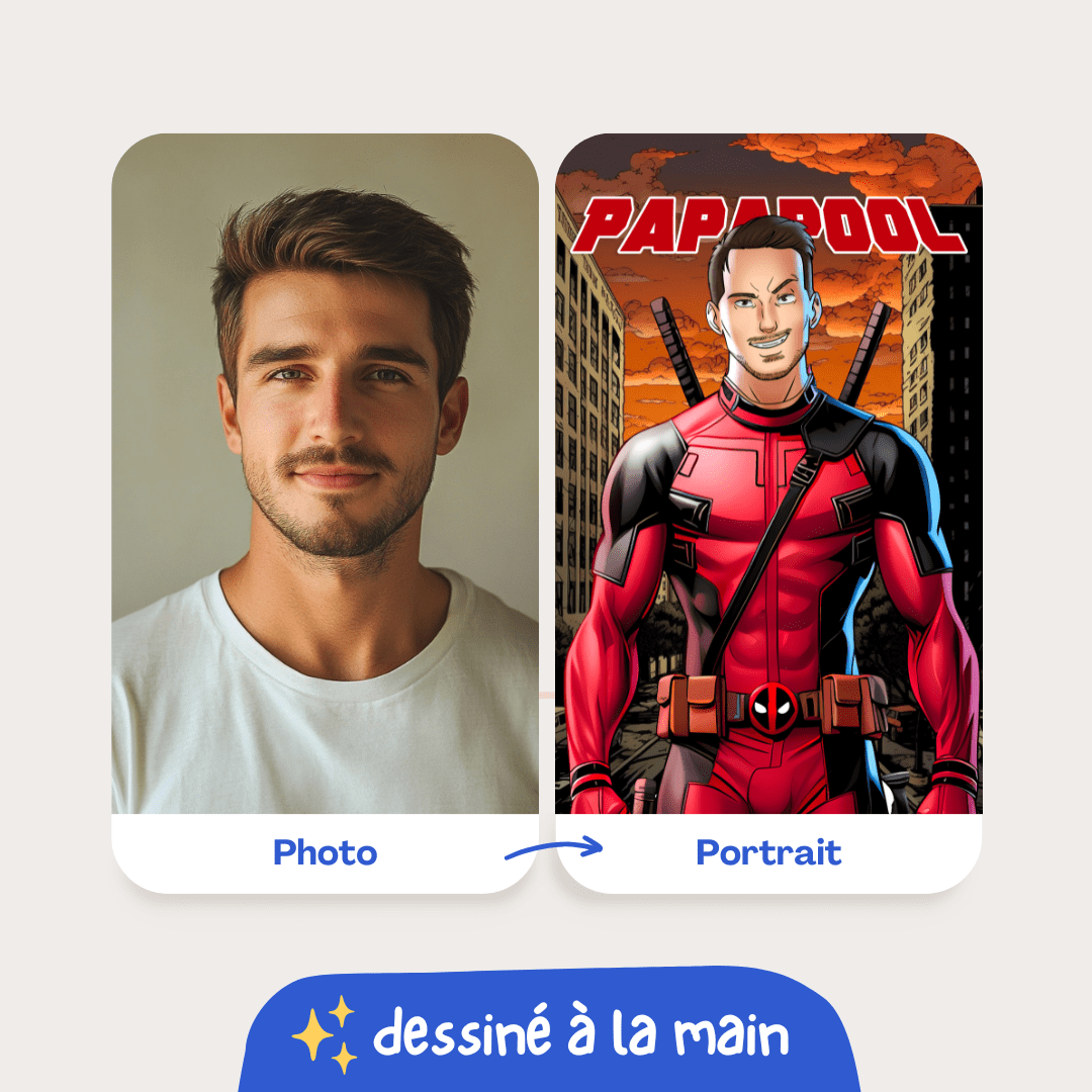 Portrait personnalisé Deadpool